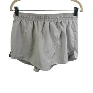 Nike Shorts Short Drifit Running With Front Flap‎ Gray Dri Fit Size M casual